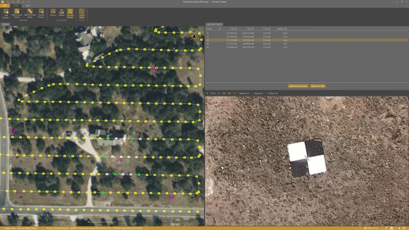 TerrainCreator App - Procesamiento fotogramétrico de drones