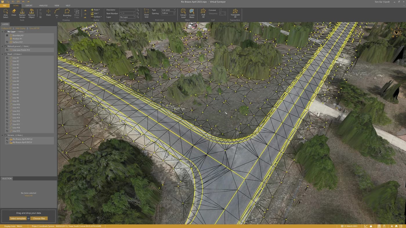 Software de topografía con drones Virtual Surveyor