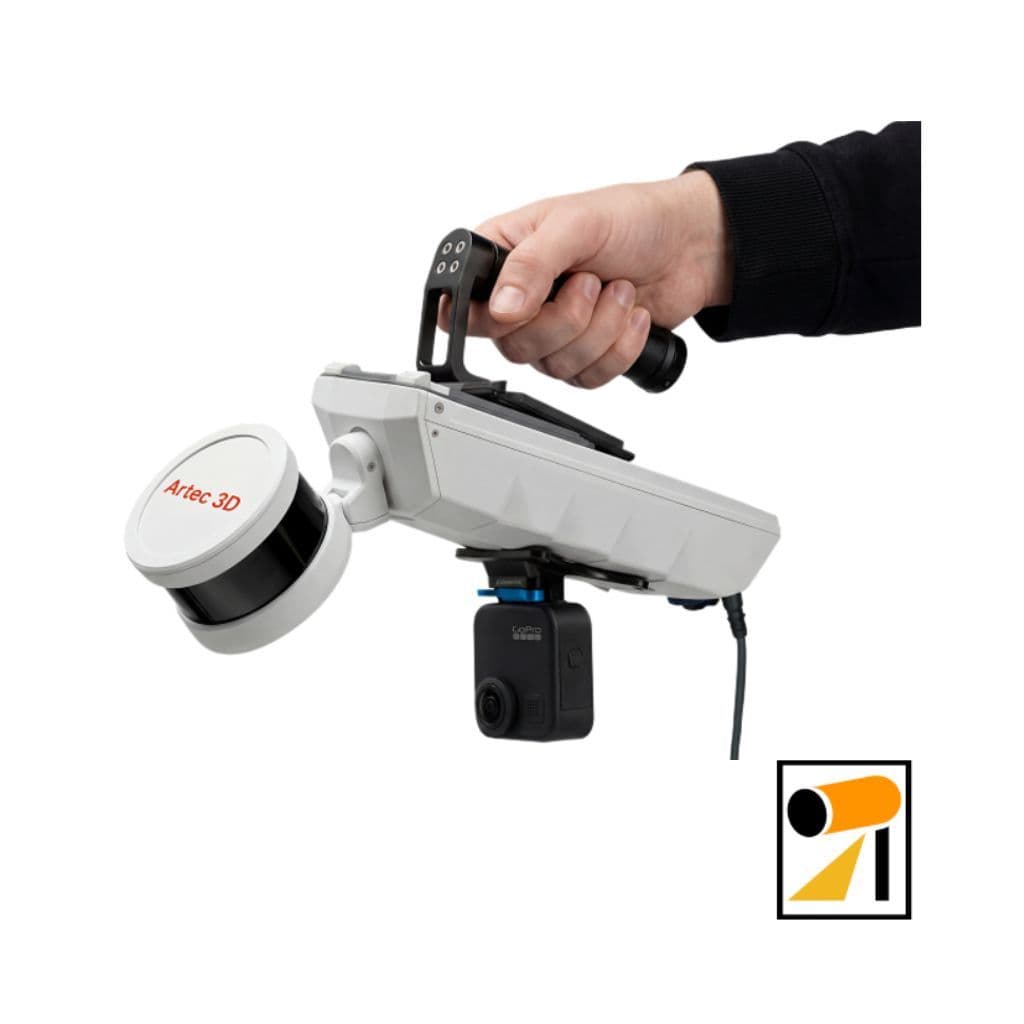 Artec Jet montado en drone industrial