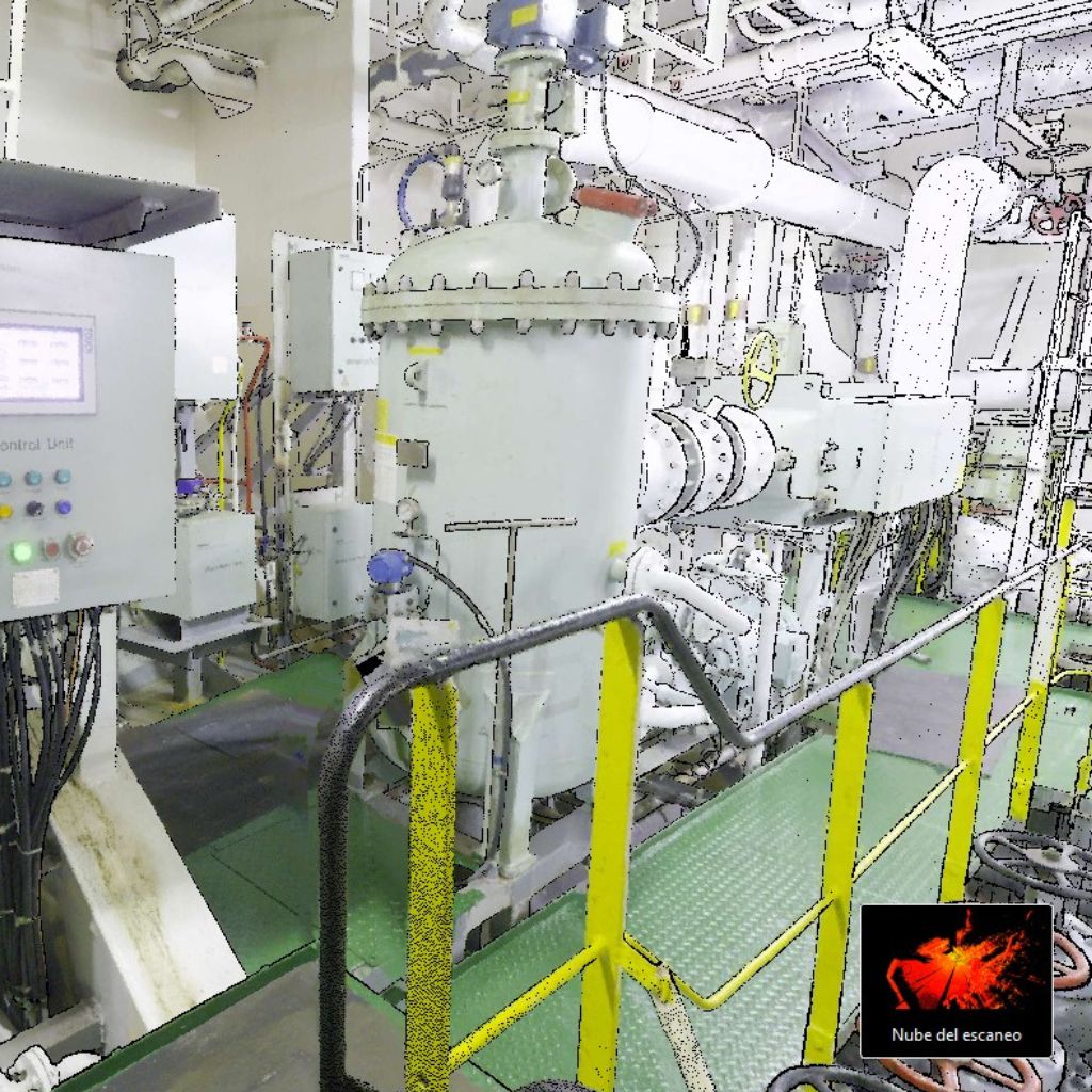 Escaneo Láser 3D de la Sala de Máquinas del Buque Acapulco - 2 Escaneo Láser 3D de la Sala de Máquinas del Buque Acapulco - 2
